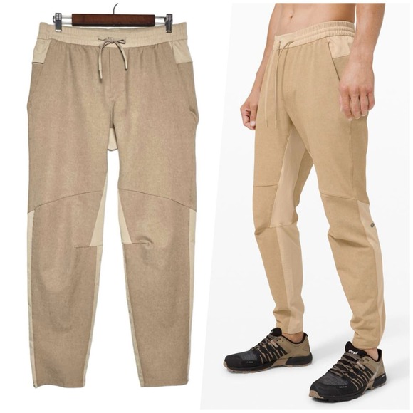 Lululemon Other - Lululemon | Men | License To Train Beige Contrast Vented Joggers | Size Large